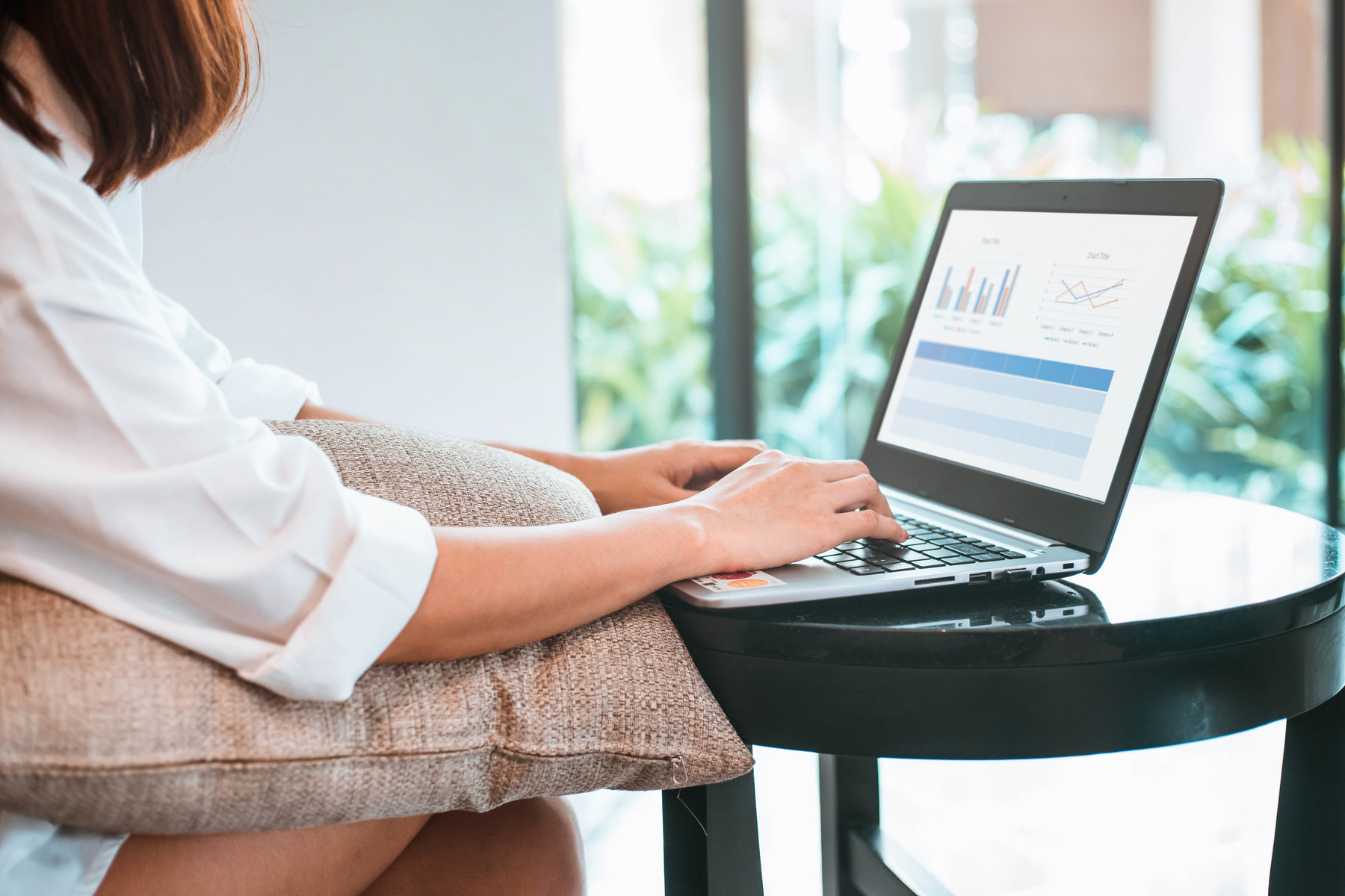 Woman Working from Home  